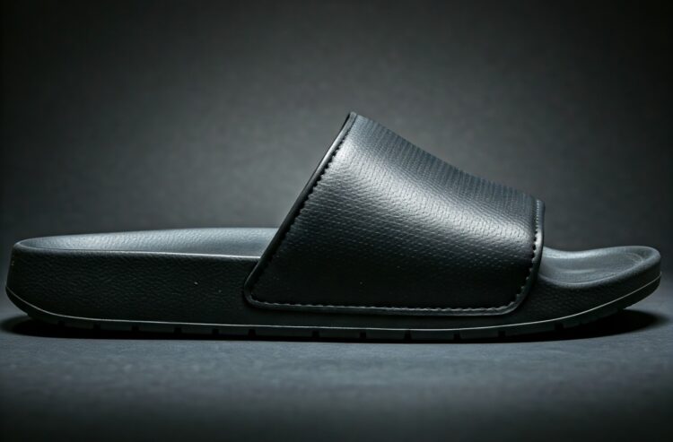 Chinelo slide preto gerado pelo google gemini