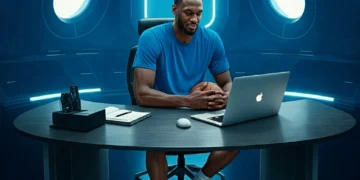 Trader Esportivo em seu escritório