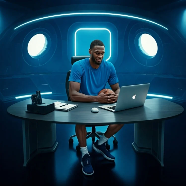 Trader Esportivo em seu escritório