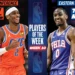 Shai Gilgeous-Alexander e Tyrese Maxey são nomeados Jogadores da Semana da NBA